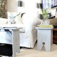 Twin benches - Bench makeover with Wagner Home Decor Sprayer - Thrift store bench with chalk based paint
