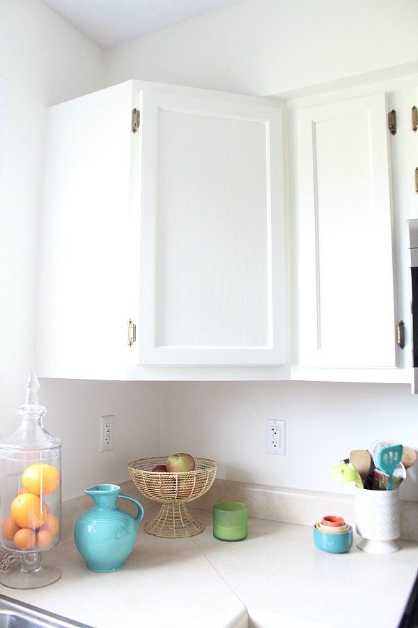 Corner cabinet - SW Dover White cottage makeover