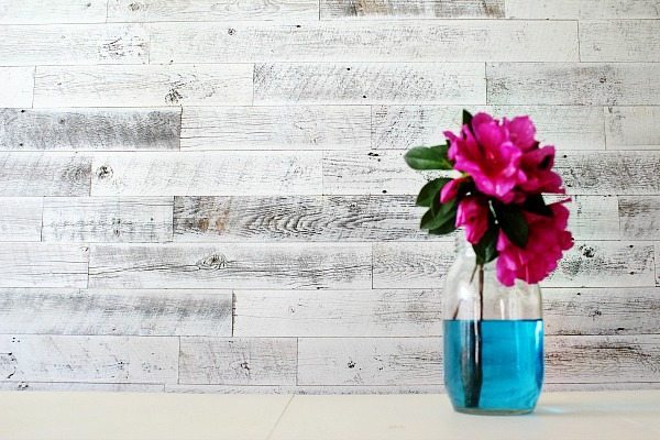 Farmhouse wall treatment with Weathered white Stikwood at Refresh Restyle