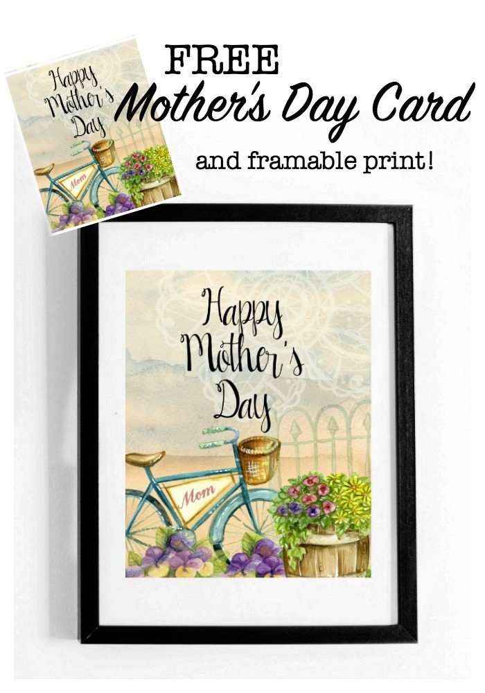 Free Mother's Day Card and framable print at Refresh Restyle
