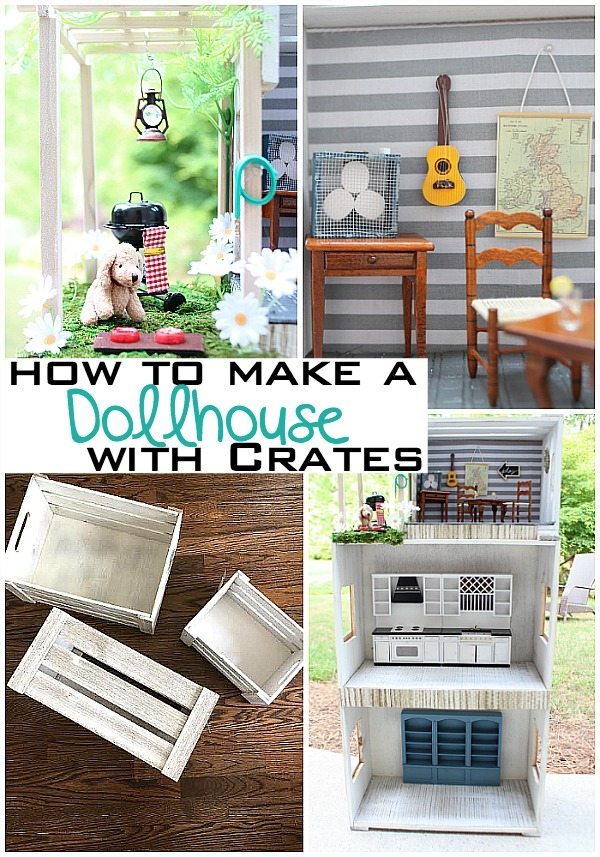 How to make a dollhouse with crates at Refresh Restyle