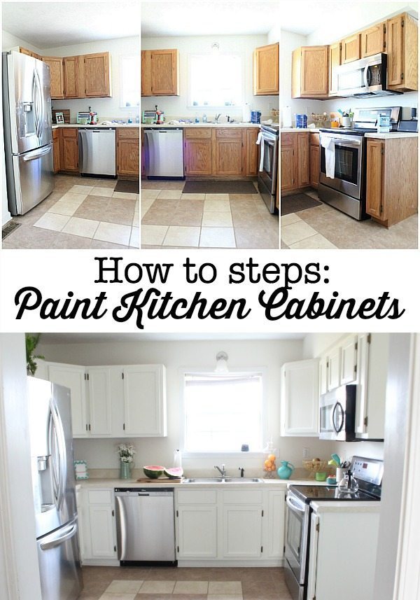 How to steps - paint your kitchen cabinets