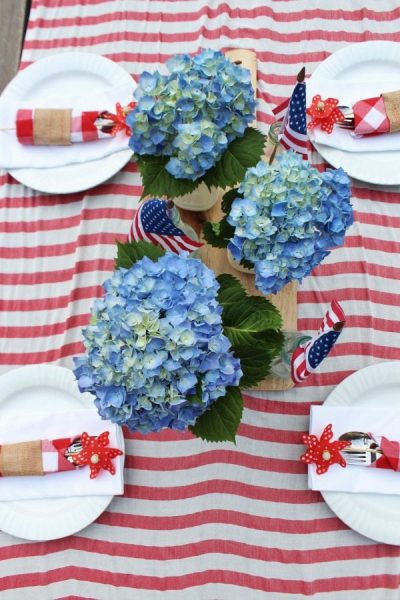 Patriotic Red White and Blue Decor - Refresh Restyle