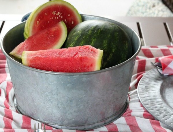 Chilling watermelon - Outdoor Entertaining Easy and Affordable at Refresh Restyle