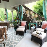 Easy No sew outdoor curtains and Outdoor Entertaining Easy and Affordable at Refresh Restyle