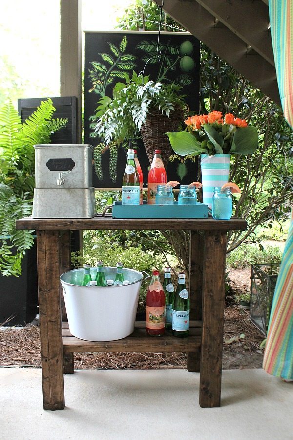 Galvanized drink dispenser and more ideas Outdoor Entertaining Easy and Affordable at Refresh Restyle