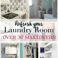Over 30 laundry room makeovers - lots of do it yourself ideas at Refresh Restyle