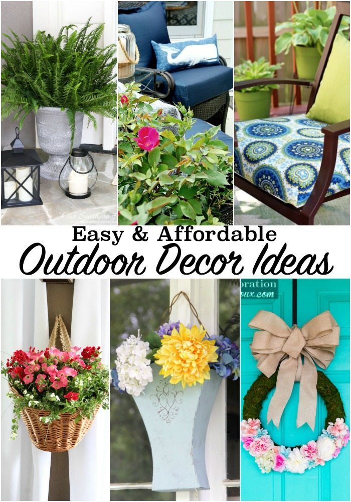 Easy and affordable outdoor decor ideas - create and outdoor space that you will love at refreshrestyle.com