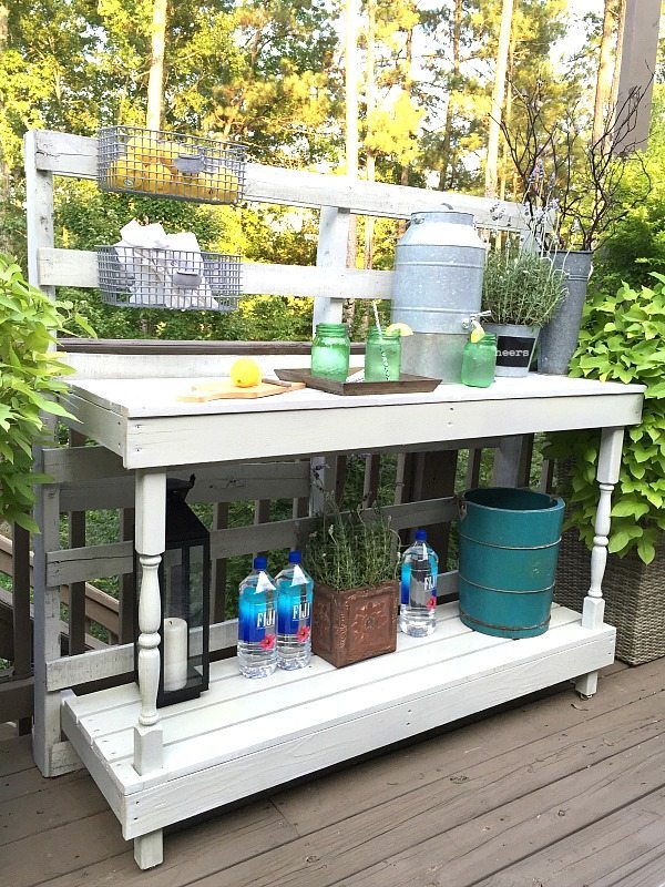 Rustic deals potting bench