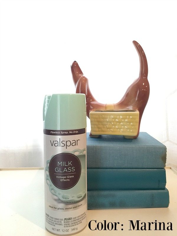 Valspar Milk Glass to the rescue love this color Marina