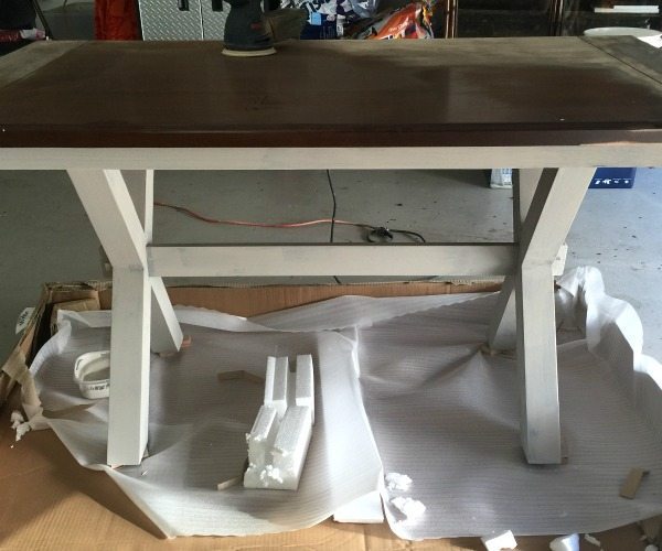 Creating an x-based farmhouse table