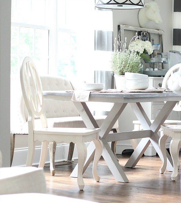 Gray Farmhouse Table Makeover - Better Homes and Gardens Maddox Crossing Dining Table