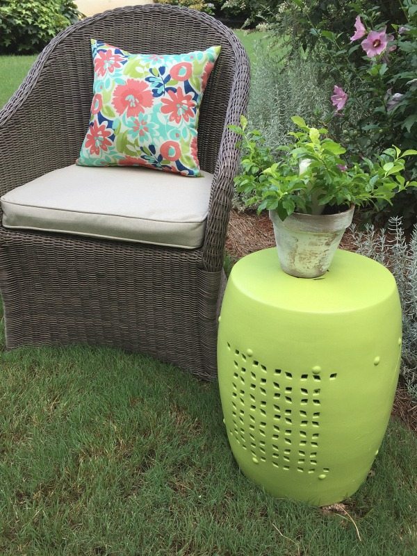 Green outdoor online stool