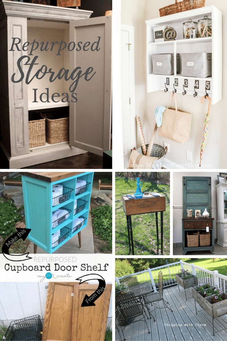 Repurposed Storage Ideas from Thrifted Furniture