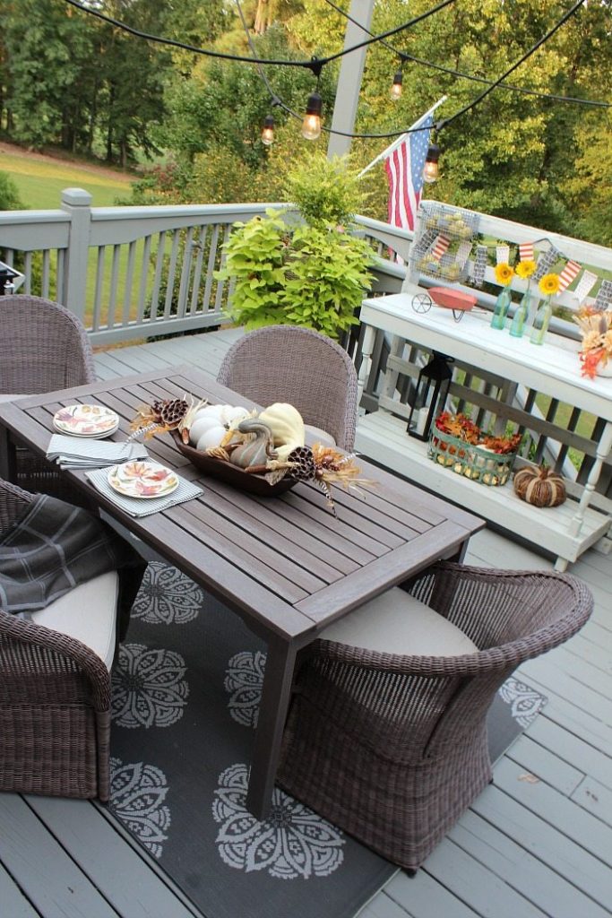 Back Porch Fall Decor Ideas Refresh Restyle