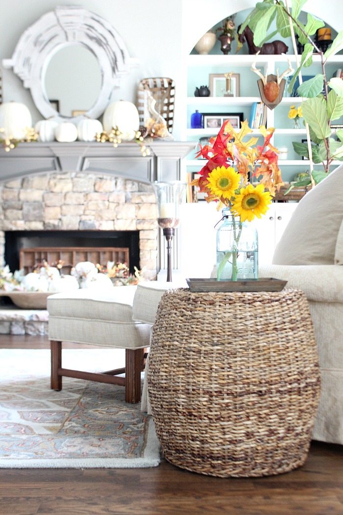 white-pumpkins-sunflowers-in-mason-jars-perfect-a-neutral-fall-home