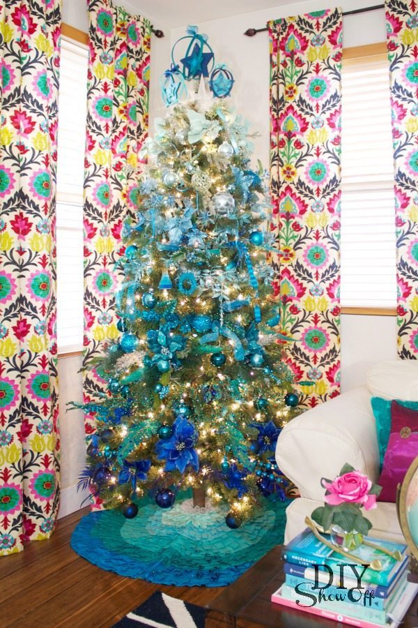 DIY Show Off, Blue Christmas Tree Ideas 
