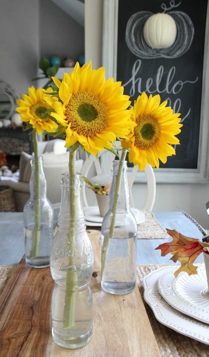 grocery-store-sunflowers-keep-it-simple-for-fall-decor