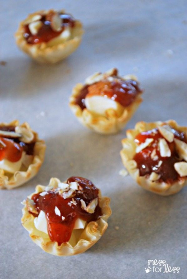 Baked Brie and Jam Cups, 20 Easy Party Appetizers 
