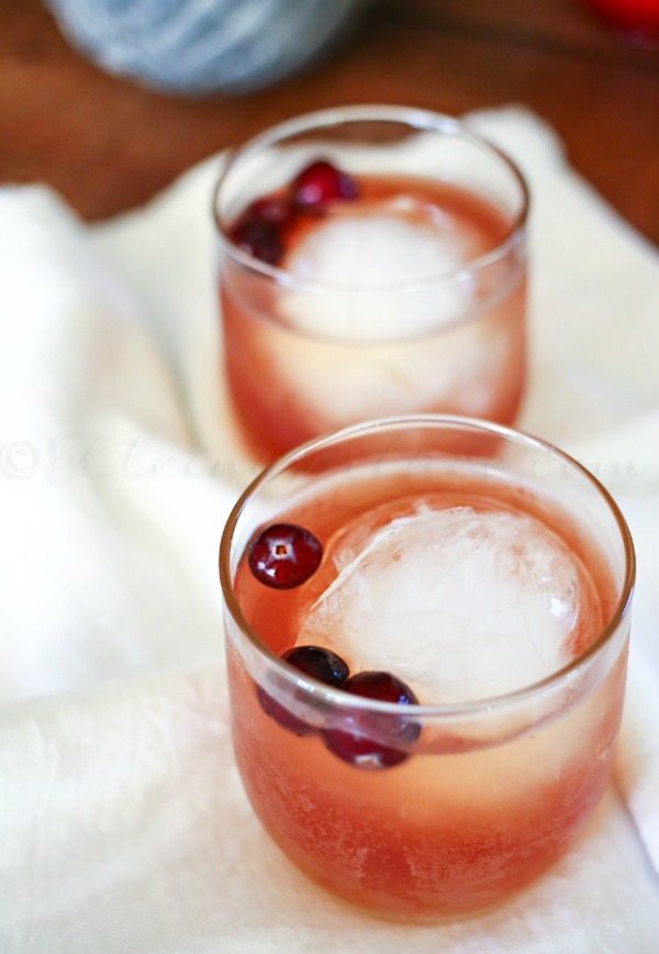 Cranberry Whiskey Cocktail, Easy Cocktail Recipes via Refresh Restyle