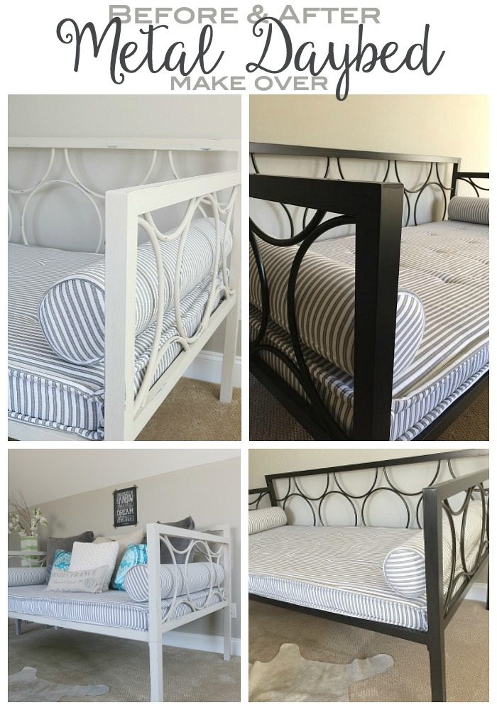 From Modern Metal Daybed to Shabby Chic Fab Makeover with Chalk Paint