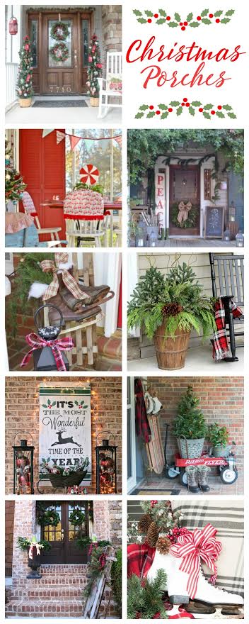 Rustic Christmas Porch ideas for decorating your front porch