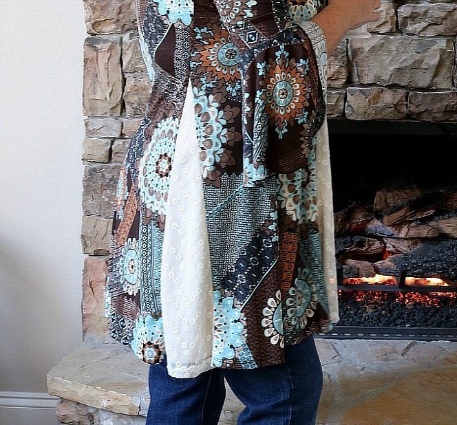 Beautiful tunic dress with lace inserts Boho perfection