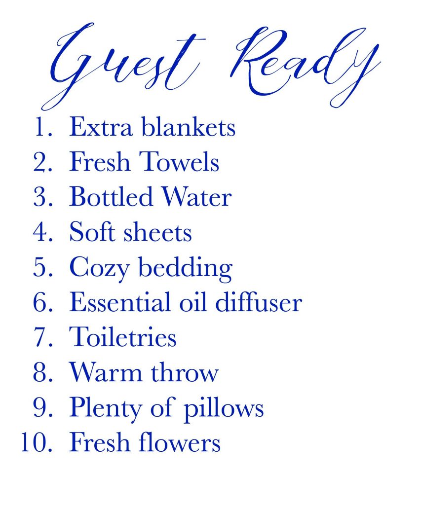 Guest Ready Checklist