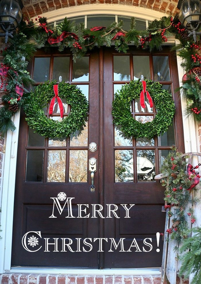 merry-christmas-preserved-boxwood-wreaths-look-so-beautiful-on-the-double-doors