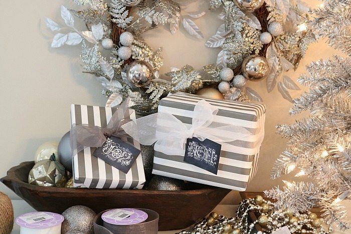 silver-and-gold-and-gray-gift-wrapping-with-free-chalkboard-gift-tags