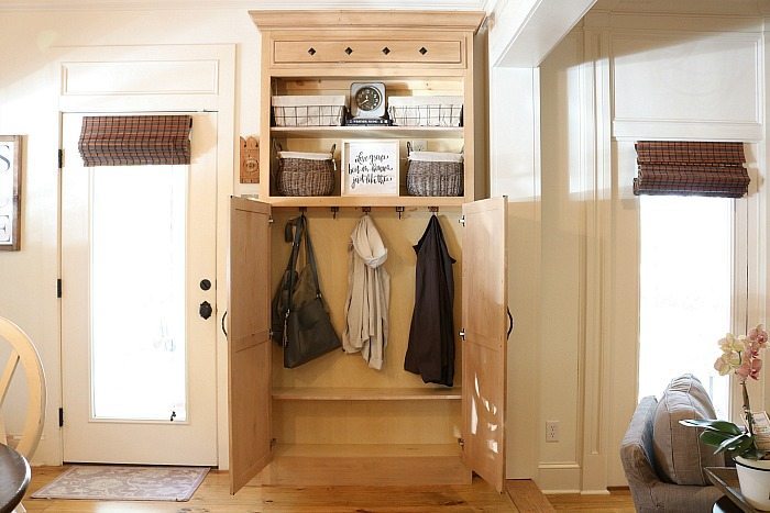 Back door mudroom closet