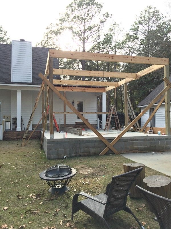 Back porch progress