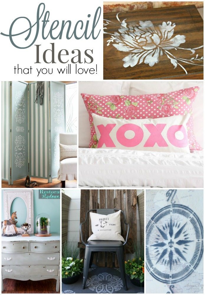 Stencil ideas that you will love easy DIY ideas for furniture and fabric