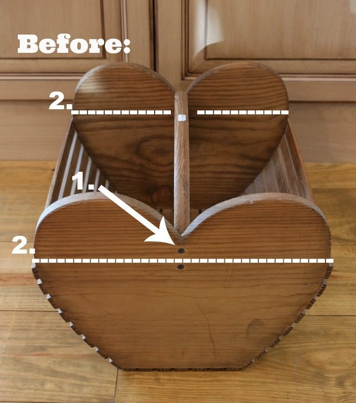 Repurposed idea: Wood tote makeover