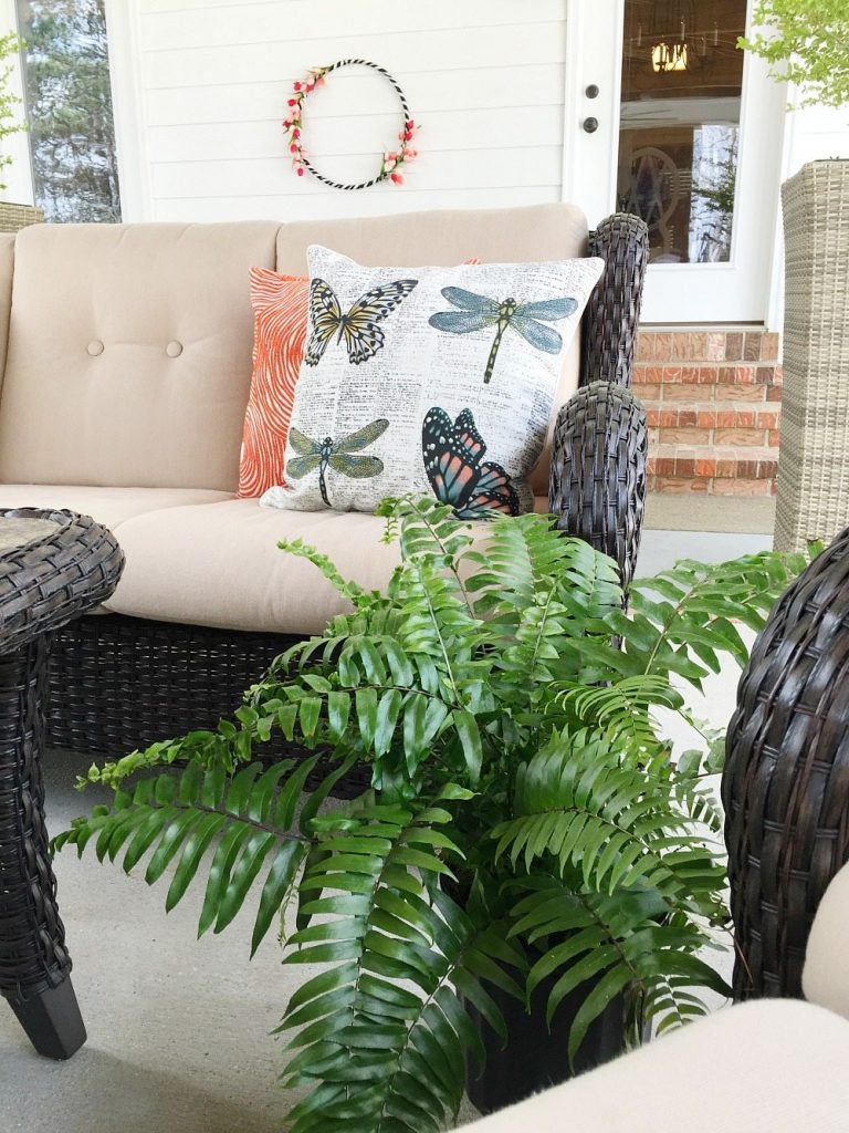 Ferns are perfect for the farmhouse porch