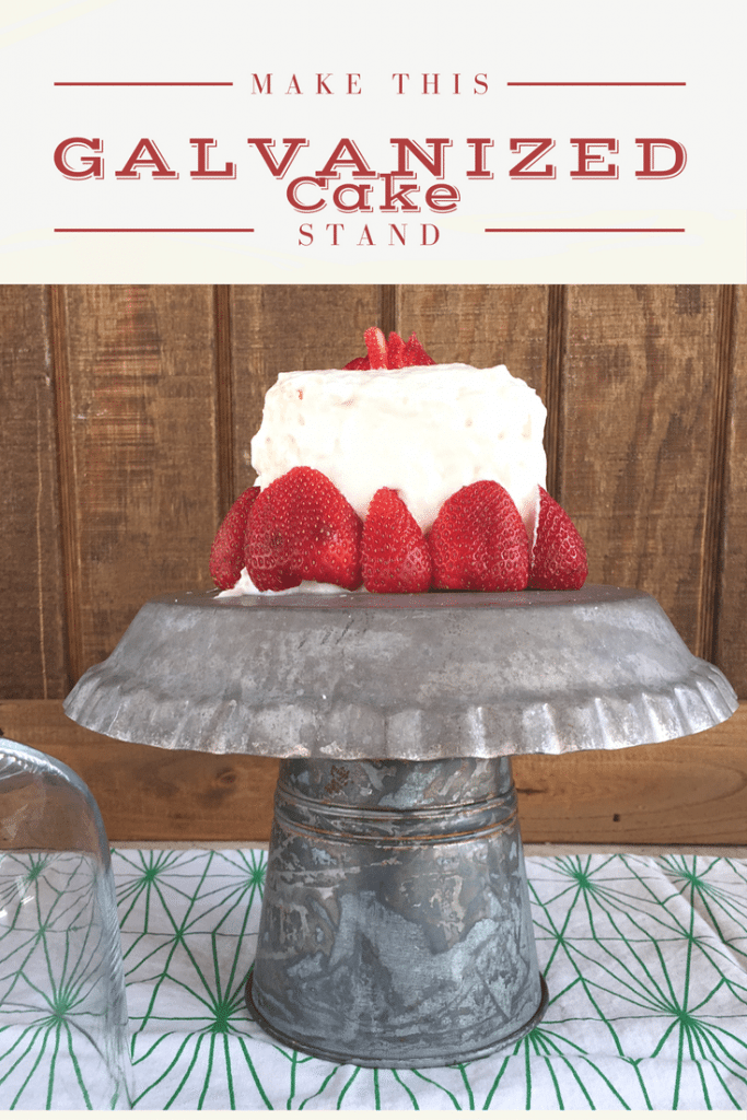 Make this Galvanized Cake Stand
