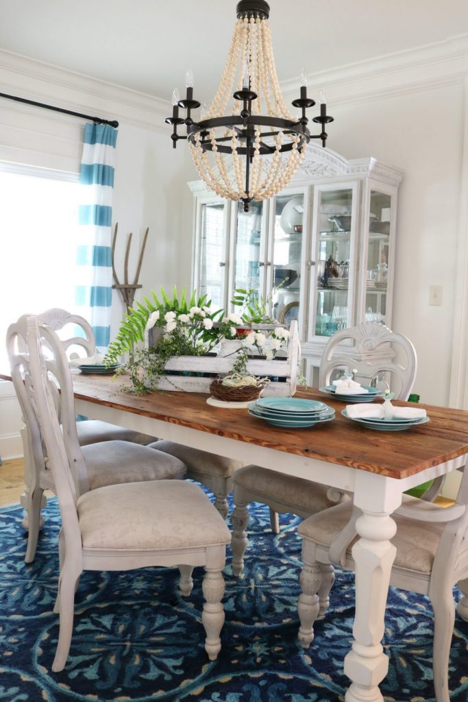 Spring table love the blues and greens at Refresh Restyle