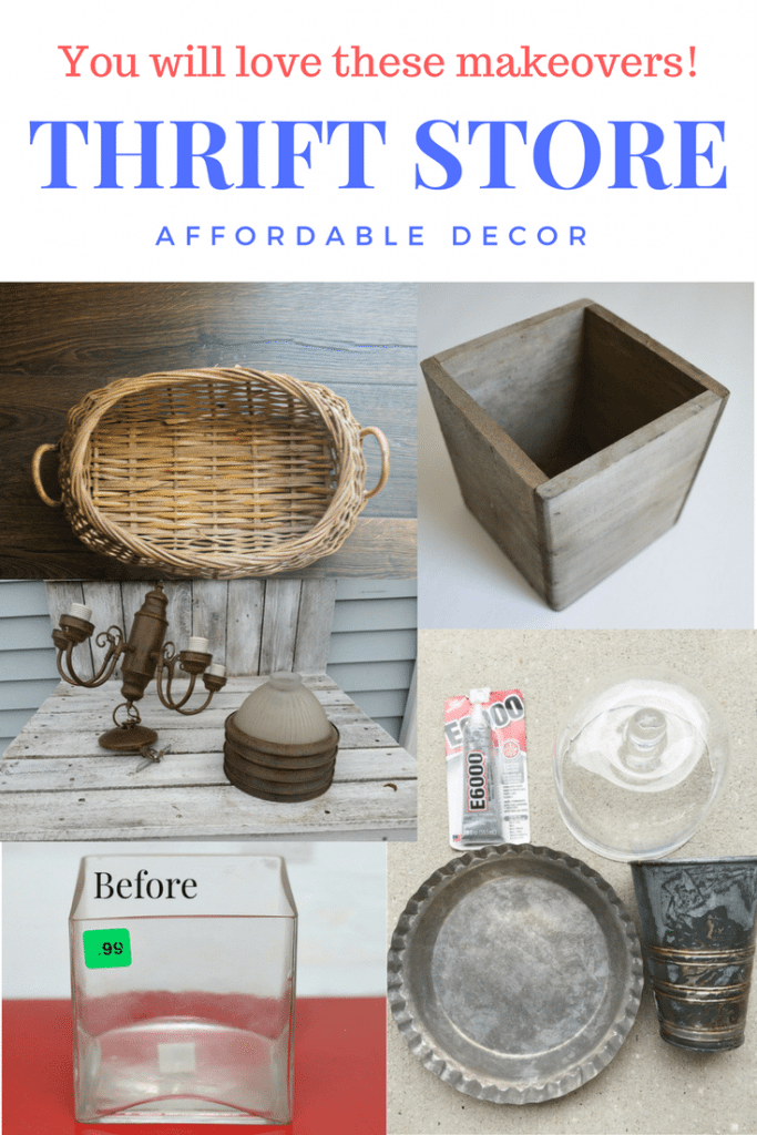 thrift store decor makeovers