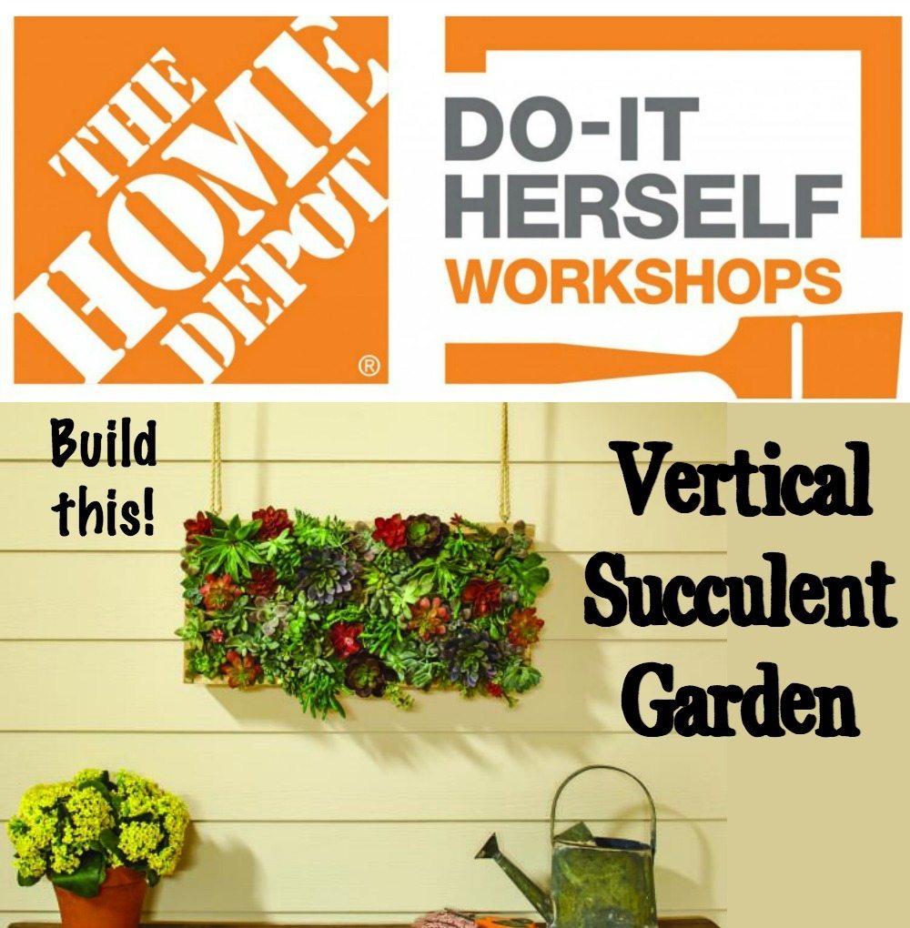 DIH Workshop build this vertical succulent garden