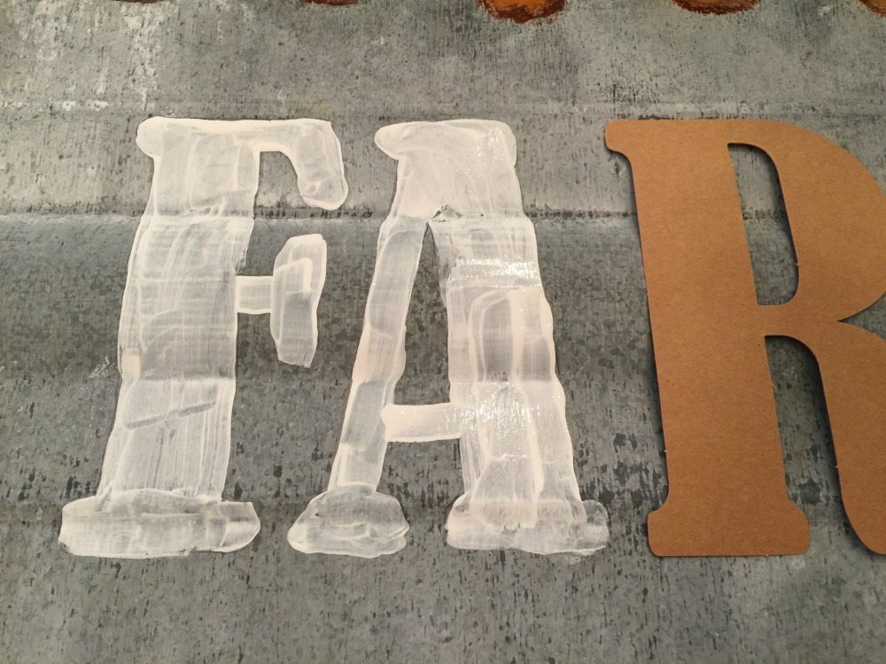 Trace letters and paint with craft paint to make any sign