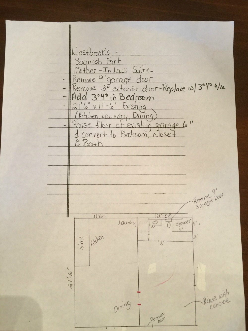 Original plans by the contractor farmhouse cottage at Refresh Restyle