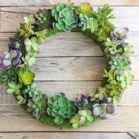Pottery-Barn-Knock-Off-Faux-Succulent-Wreath-using-Make-it-Fun-Foam-Wreath-form.-20