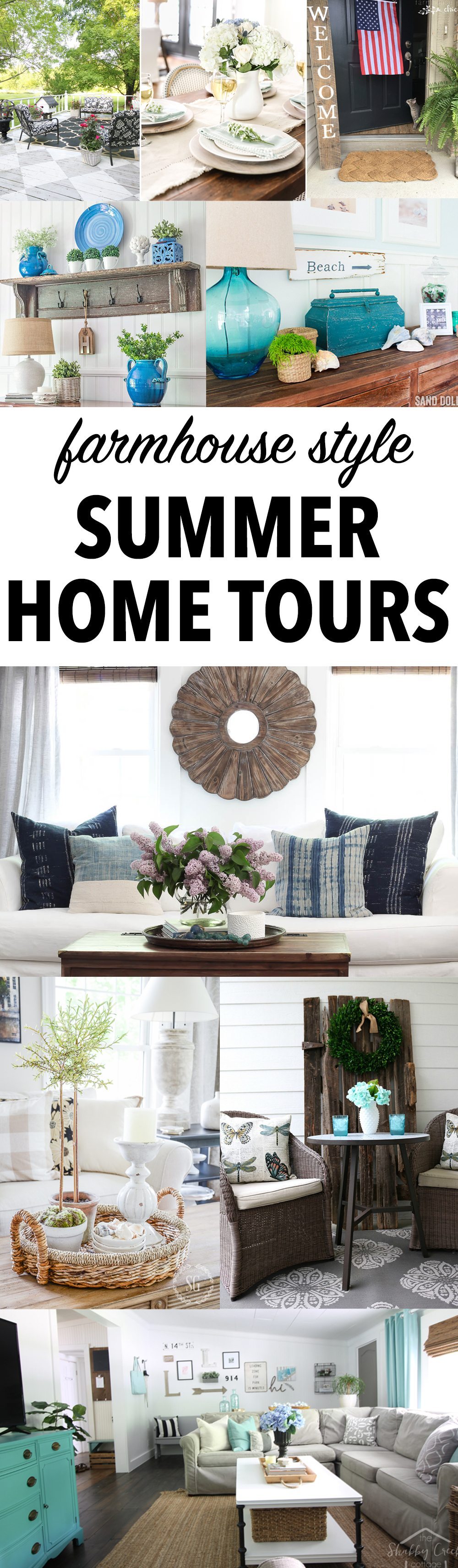 farmhouse summer home tours