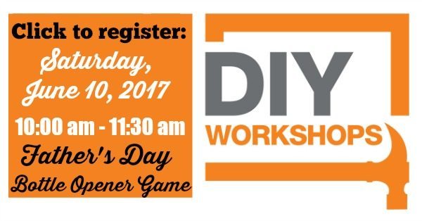 Click to register for Home Depot DIY workshop for Father's Day