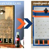 Make this DIY bottle opener game design with your style at Refresh Restyle