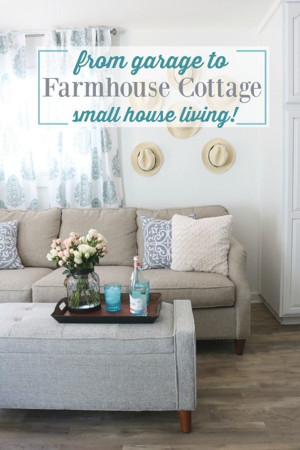 Converted garage is now a tiny house farmhouse cottage