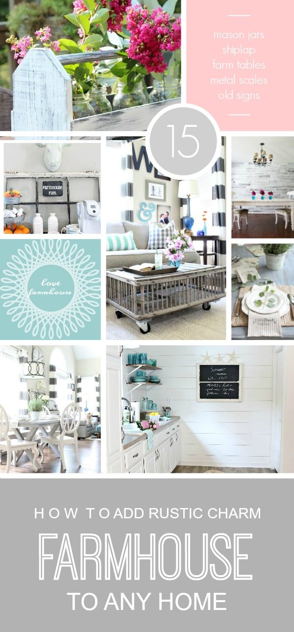 15 ways to add rustic farmhouse charm to any home at Refresh Restyle