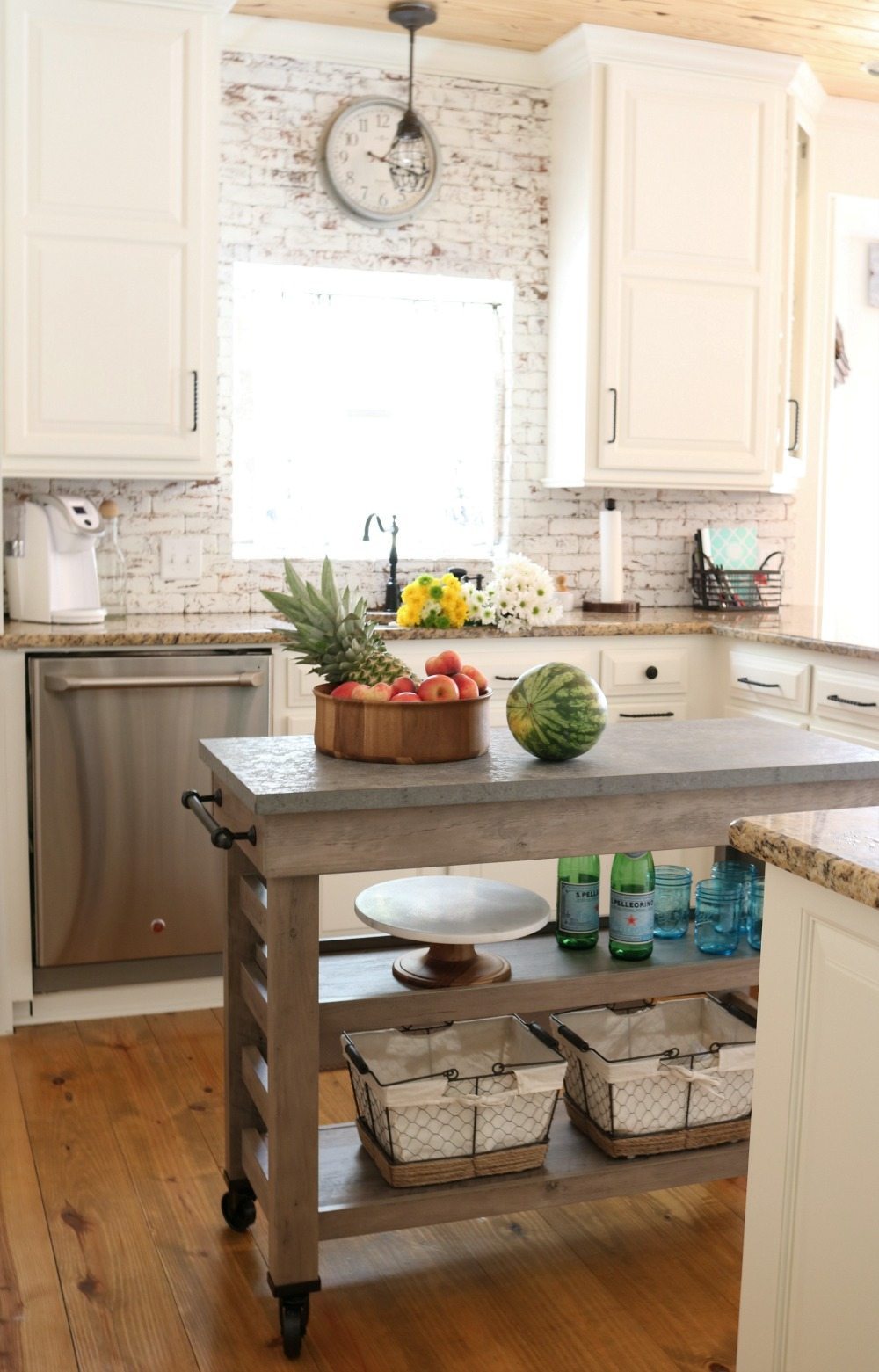 Plenty of storage in this Light and bright country kitchen