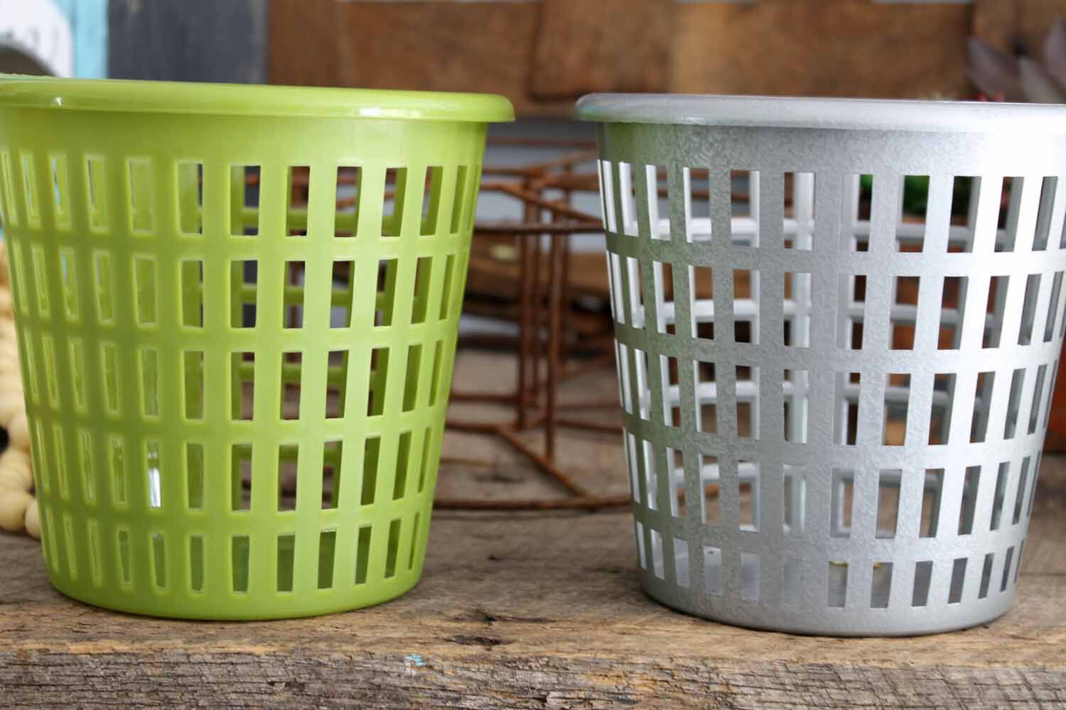 Olive baskets are so easy to upcycle