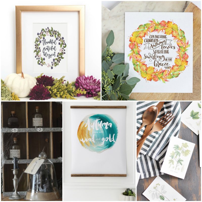 Lovely fall printables